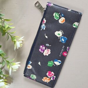 COACH Wildflower Skinny Pouch